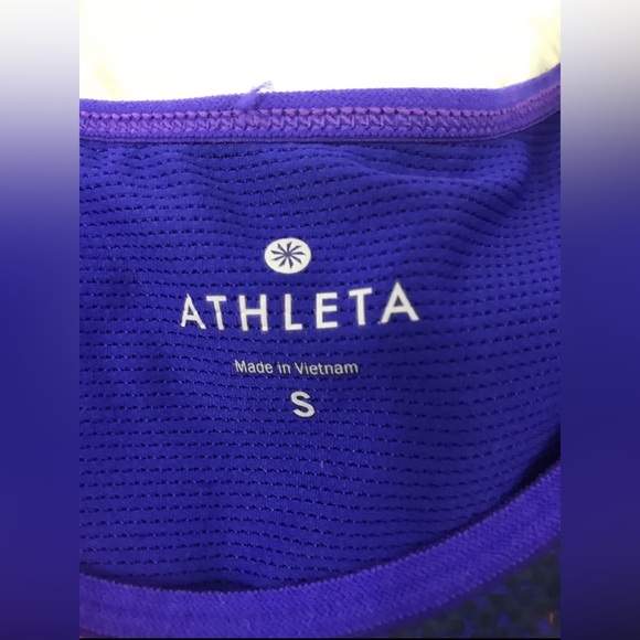 Athleta Womens Purple Built In Bra Racerback Athletic Yoga Workout Tank Top Sz S - Picture 2 of 7